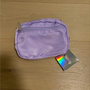 Lavender Satin Pouch